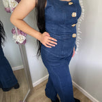 Conjunto Elsa de Mezclilla Chaleco y Pantalón Calidad Premium