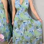 Vestido Maxi Halter Bianca Tropical