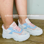 Zapatillas Mandy Blancas Con Rosado